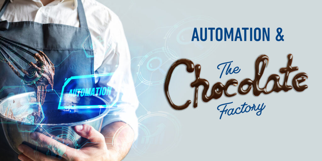 image of someone mixing chocolate cake batter | automation
