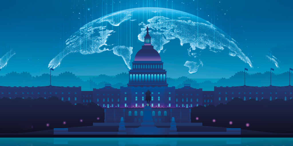 abstract image of Washington Web